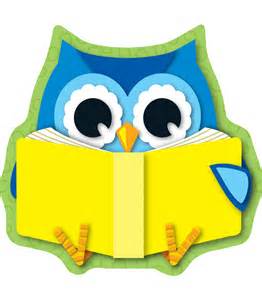 Owl reading book 